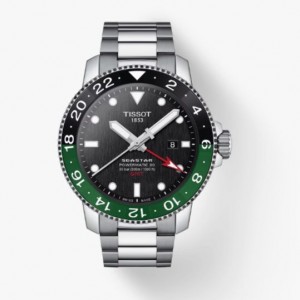 Tissot 1000 POWERMATIC 80 GMT Seastar Black | 0465-HGWXA