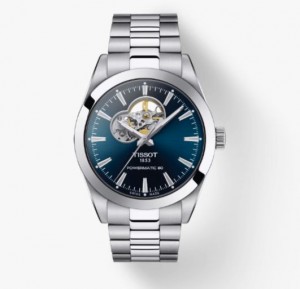 Tissot POWERMATIC 80 OPEN HEART Gentleman Blue | 1532-EGQJK