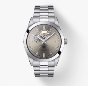 Tissot POWERMATIC 80 OPEN HEART Gentleman Silver | 1684-JUVZS