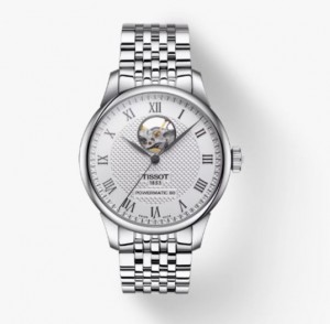 Tissot POWERMATIC 80 OPEN HEART LE LOCLE Silver | 7430-GIWRZ