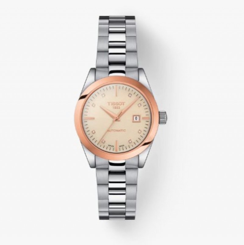 Tissot AUTOMATIC 18K GOLD BEZEL T-MY LADY Rose Gold | 0847-HDNFP