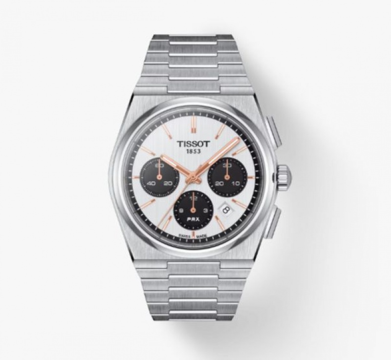 Tissot AUTOMATIC CHRONOGRAPH PRX Silver | 8713-MXTON