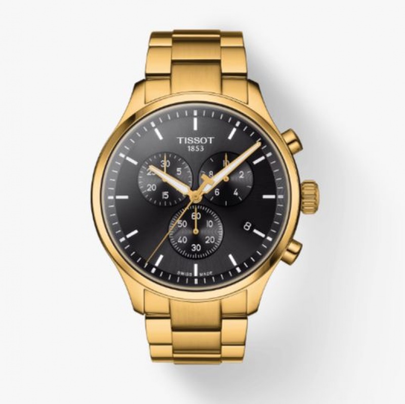 Tissot CLASSIC CHRONO XL Black / Gold | 0746-KGRHA