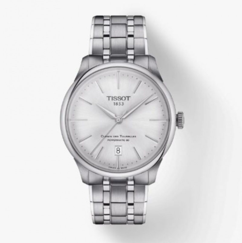 Tissot POWERMATIC 80 39 MM Chemin Des Tourelles Silver | 3124-ZVCHY