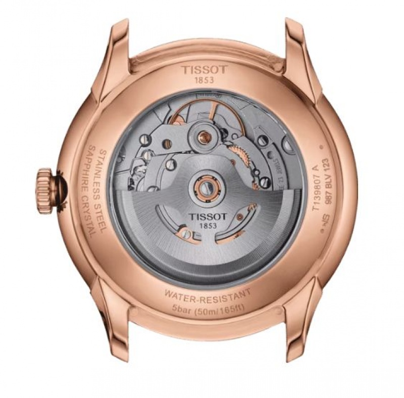 Tissot POWERMATIC 80 39 MM Chemin Des Tourelles Rose Gold | 3257-KCATS