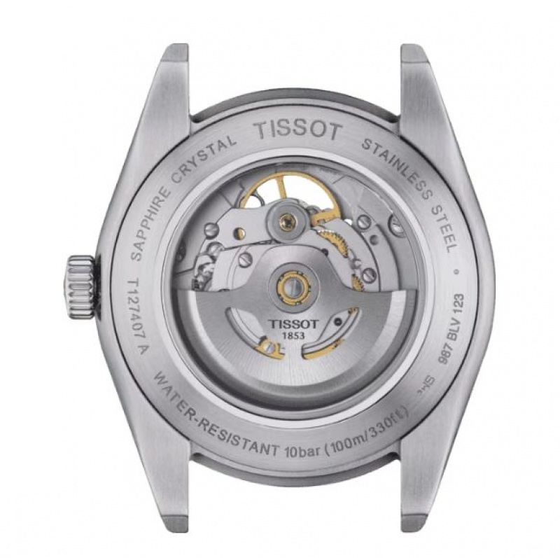 Tissot POWERMATIC 80 OPEN HEART Gentleman Silver | 4038-PKEVD