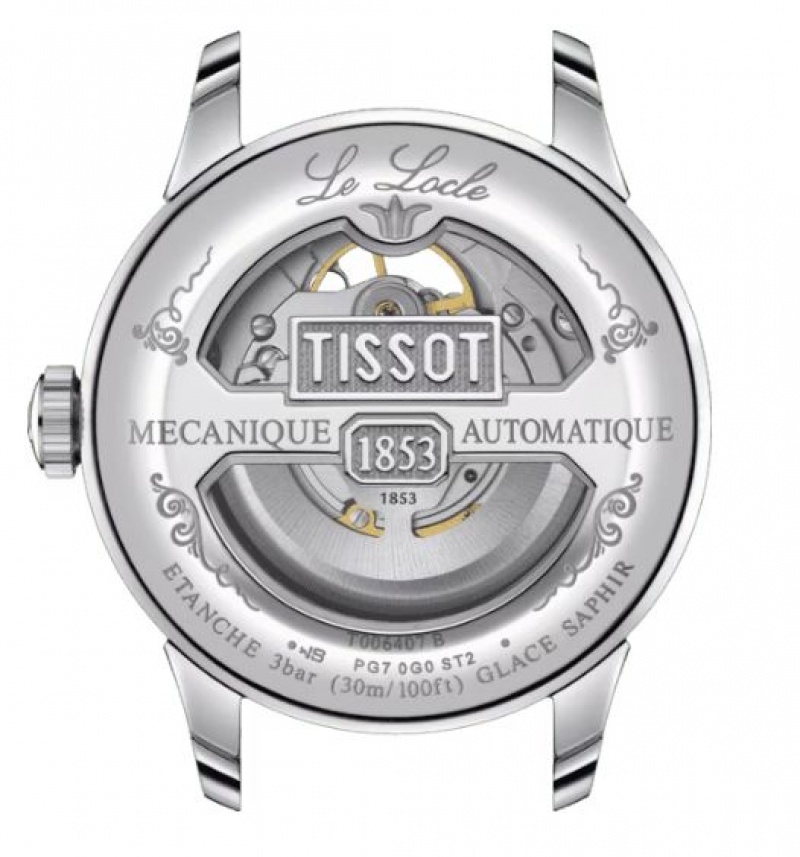 Tissot POWERMATIC 80 OPEN HEART LE LOCLE White | 1749-KWYSG