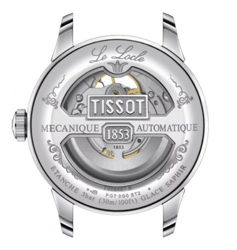 Tissot POWERMATIC 80 OPEN HEART LE LOCLE Silver | 7430-GIWRZ