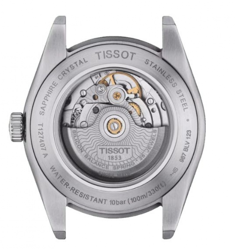 Tissot POWERMATIC 80 SILICIUM Gentleman Green | 5203-POVKY