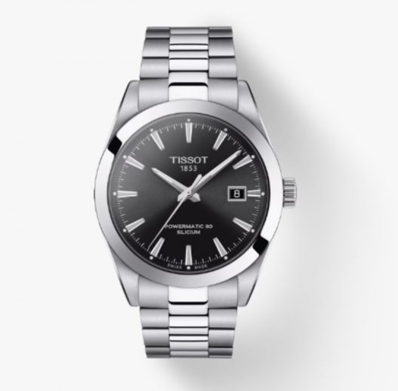 Tissot POWERMATIC 80 SILICIUM Gentleman Black | 8432-TMEDR