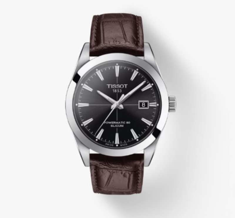 Tissot POWERMATIC 80 SILICIUM Gentleman Black | 5327-HZMQR