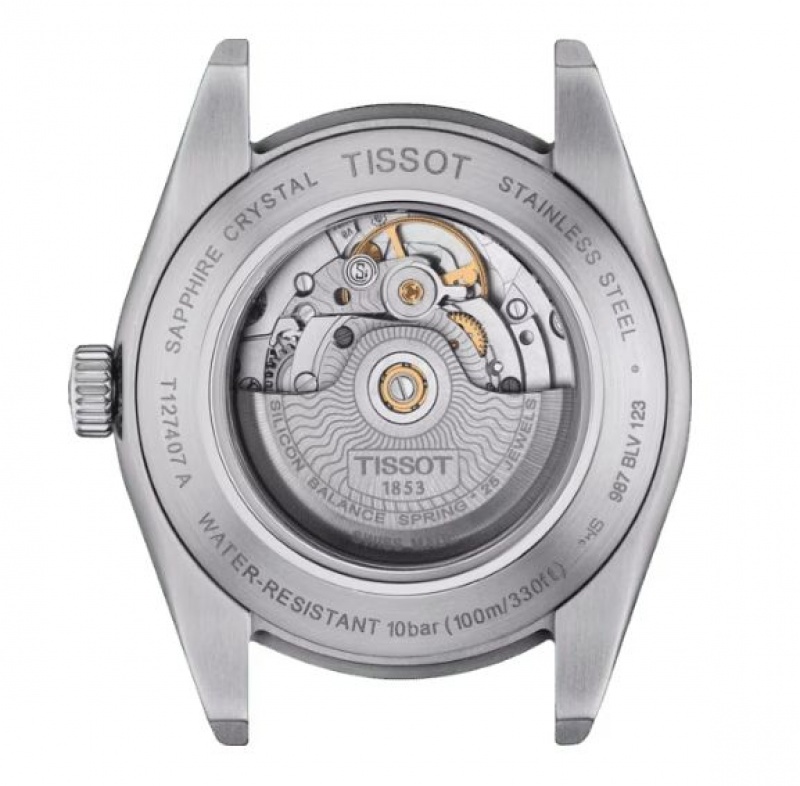 Tissot POWERMATIC 80 SILICIUM Gentleman Silver | 3407-MPVWE