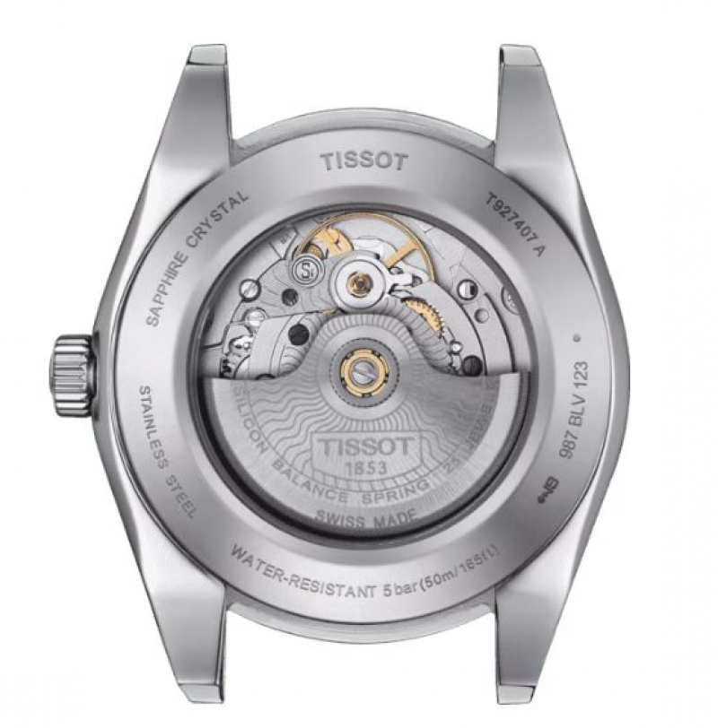 Tissot POWERMATIC 80 SILICIUM SOLID 18K GOLD BEZEL Gentleman Black | 2685-KYOVM