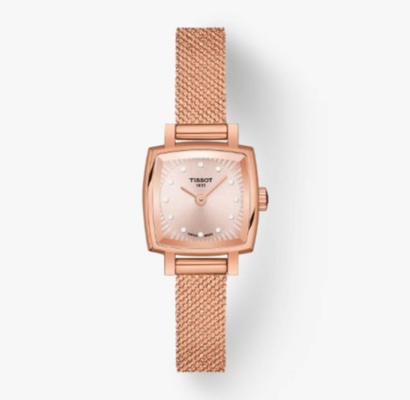 Tissot SQUARE LOVELY Rose Gold | 3581-JRQDW